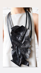 Handmade leather necklace