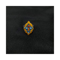 Slimi Silver & Copper Ring with Enemal