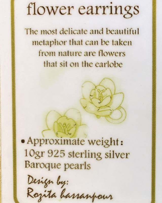 Flower Pearl earrings