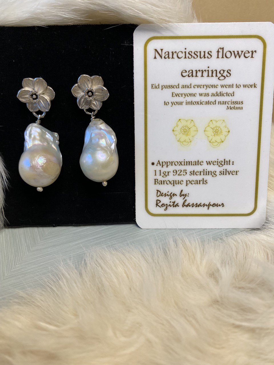 Narcissus Flower earrings