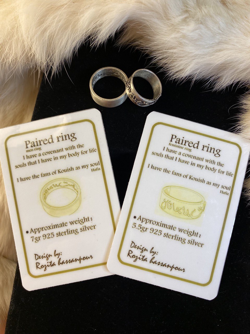 Paired Silver Rings