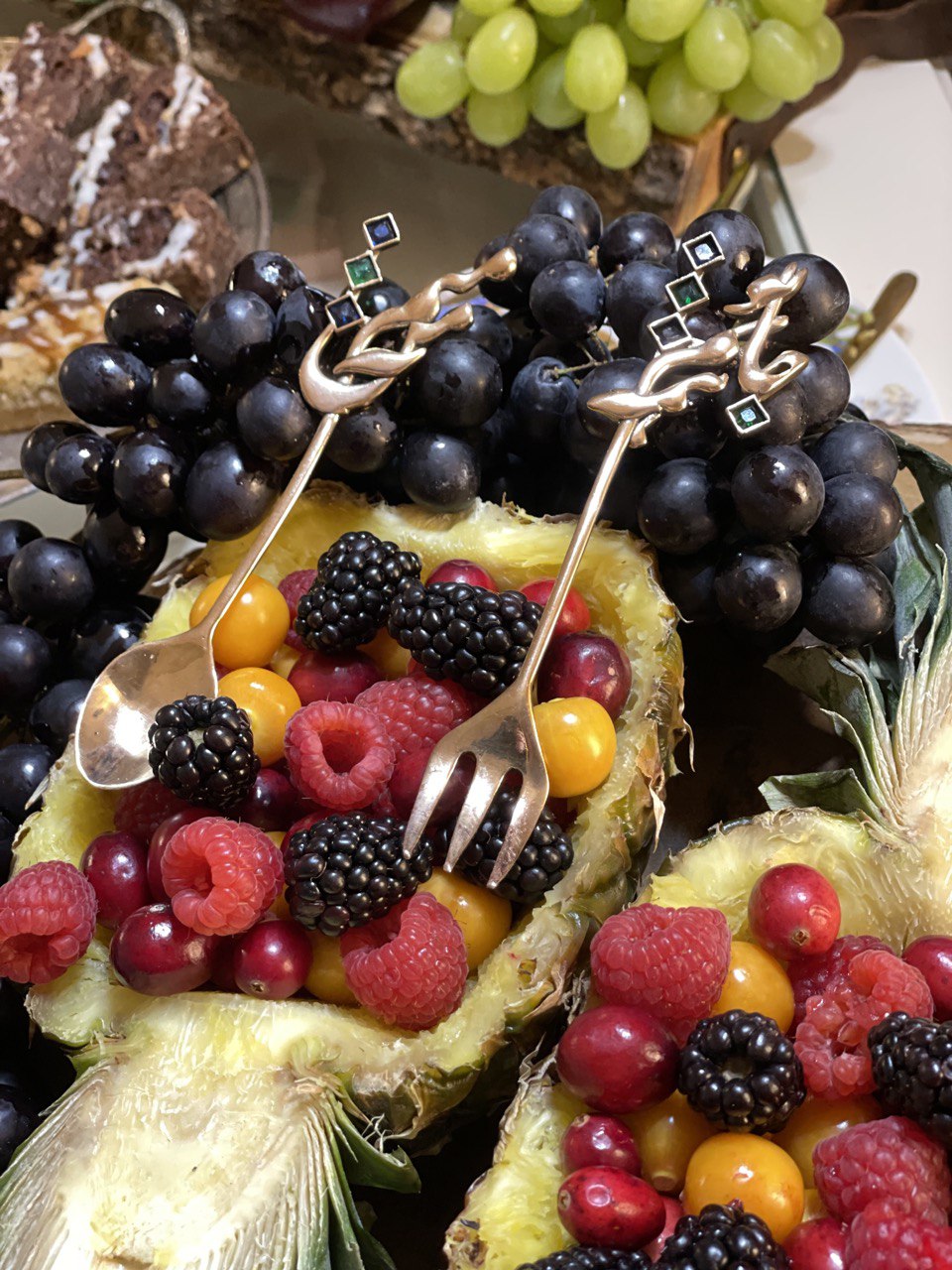 Handmade decor calligraphy fork & spoon